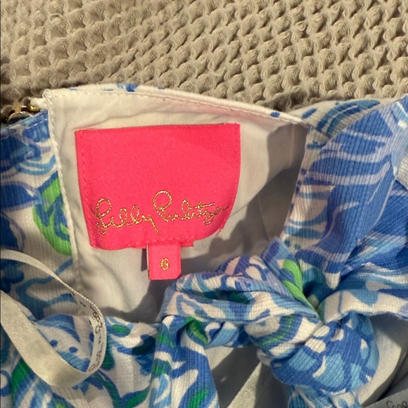 Lilly Pulitzer Blue and Green Floral Dress - Picture 3 of 3